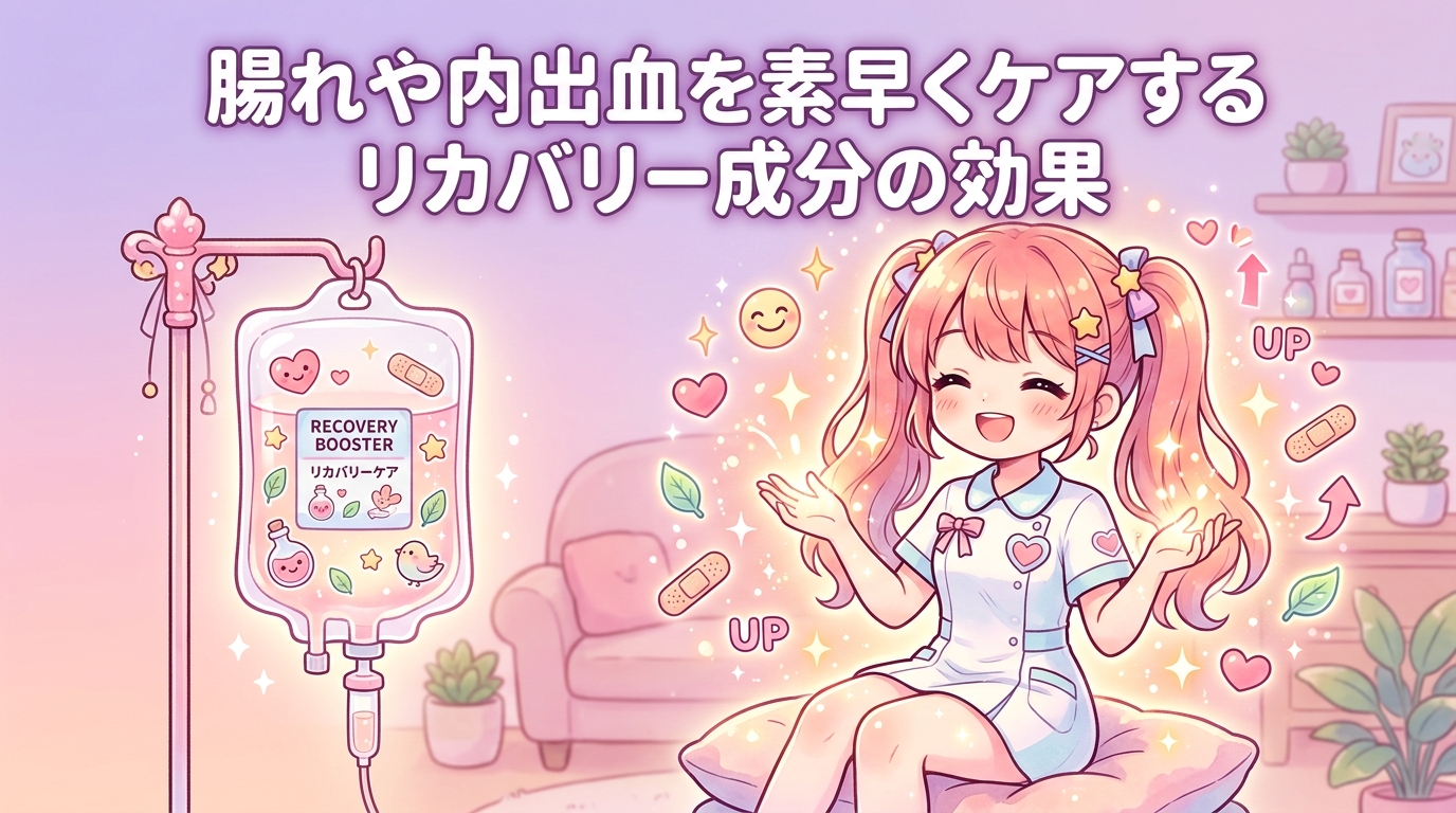 リカバリー成分配合の点滴効果