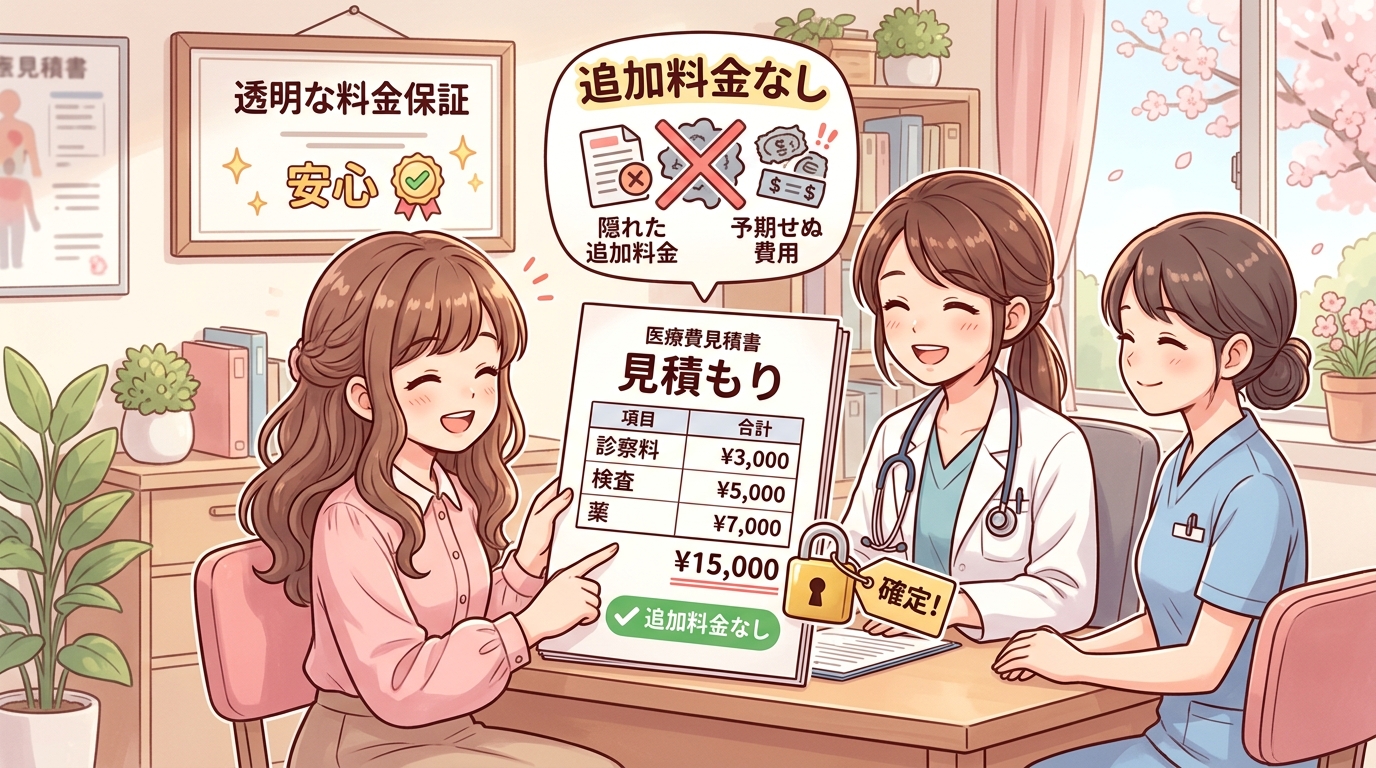 透明な料金保証と見積もりのイメージ