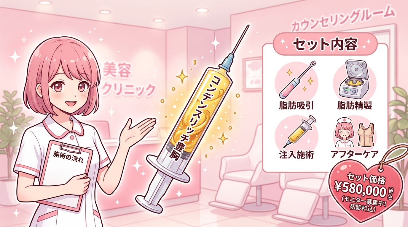 脂肪注入豊胸コンデンスリッチのセット内容